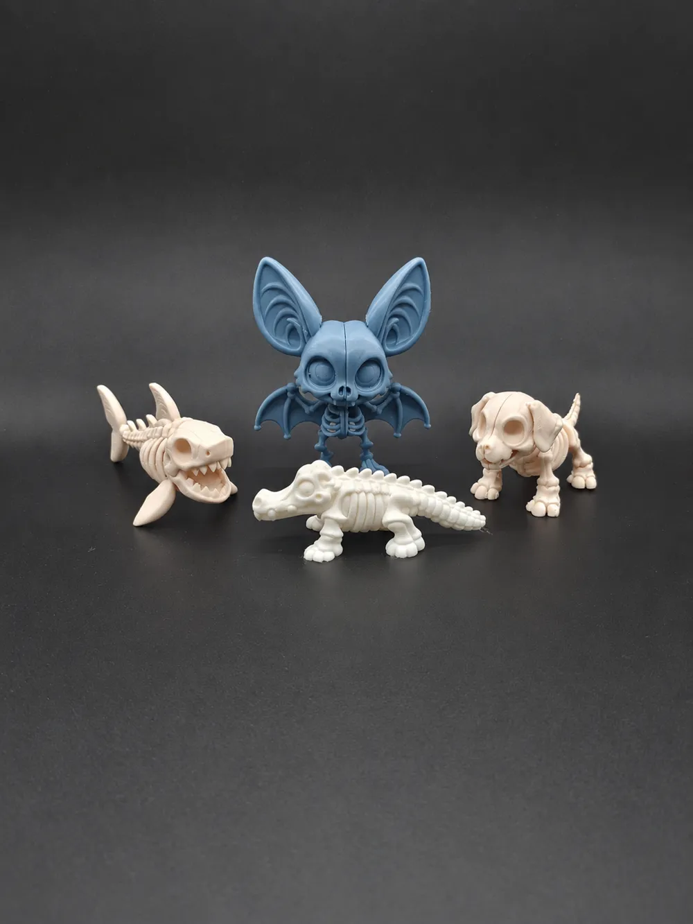 Chibi Skeleton Animals, Halloween Set of 4, photo 2 of 4 - Chibi Skeleton Animals, Halloween Set of 4 Gifts & Occasions