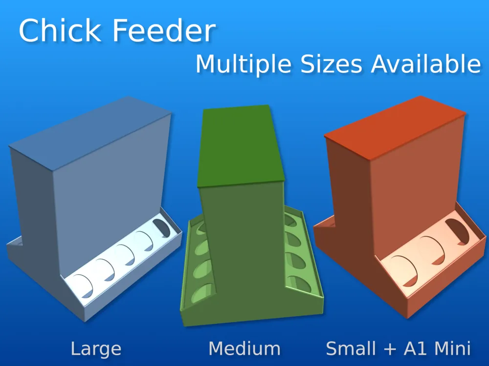 Chick Feeder - Multiple Sizes