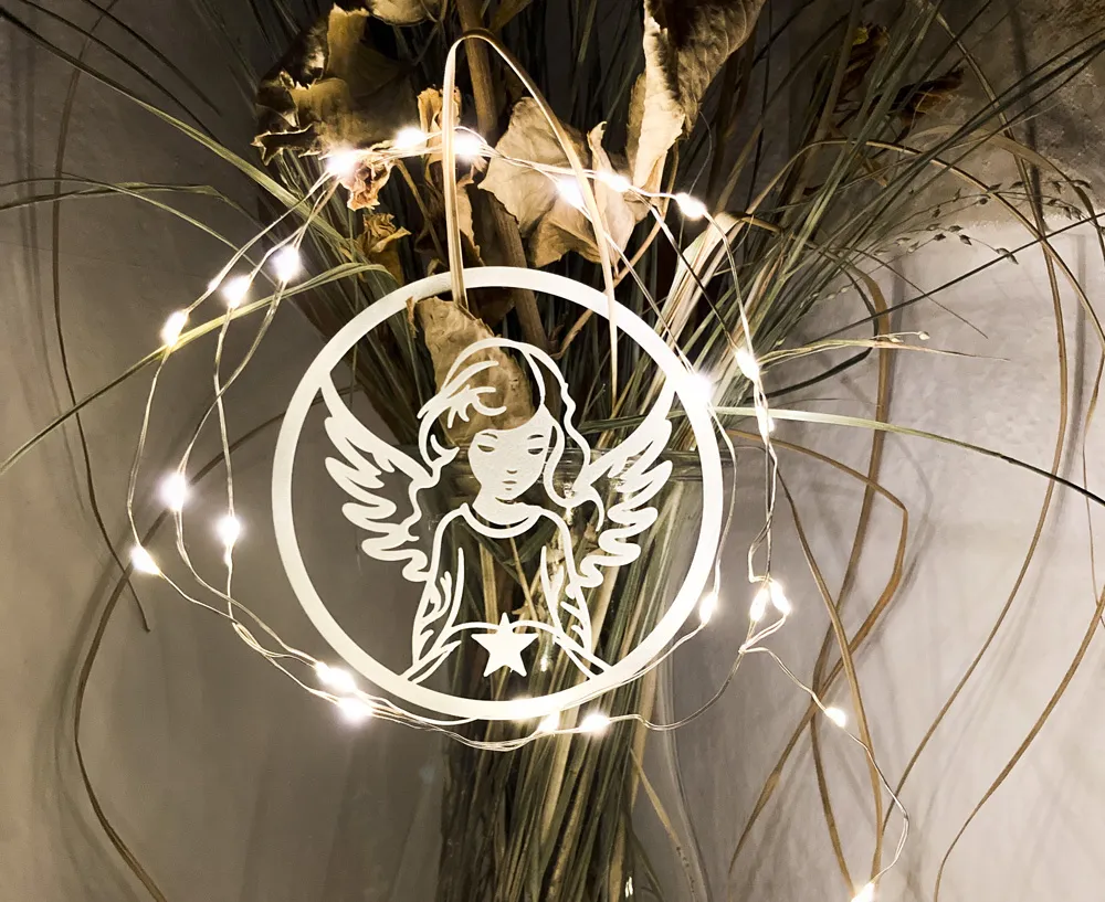 Child Xmas Angel Tree Ornament - 100 & 75 mm