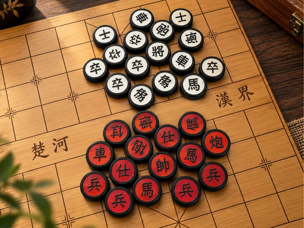 Chinese Chess Xiangqi Pieces, photo 4 of 4 - Chinese Chess Xiangqi Pieces Toys & Games