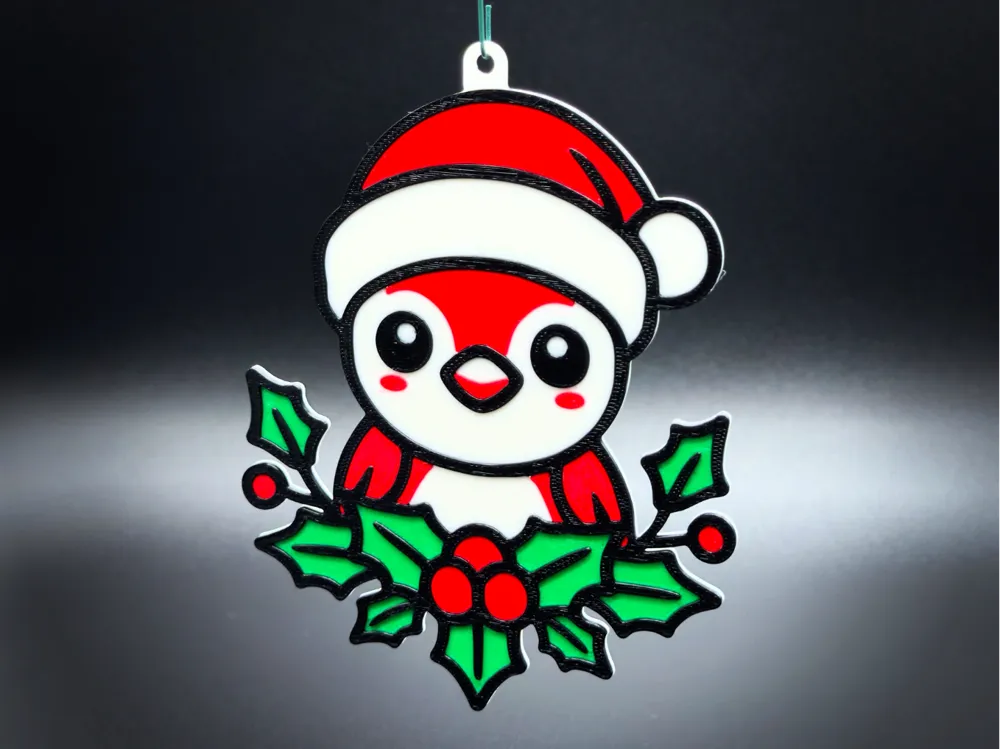 Christmas Bird Holiday Ornament
