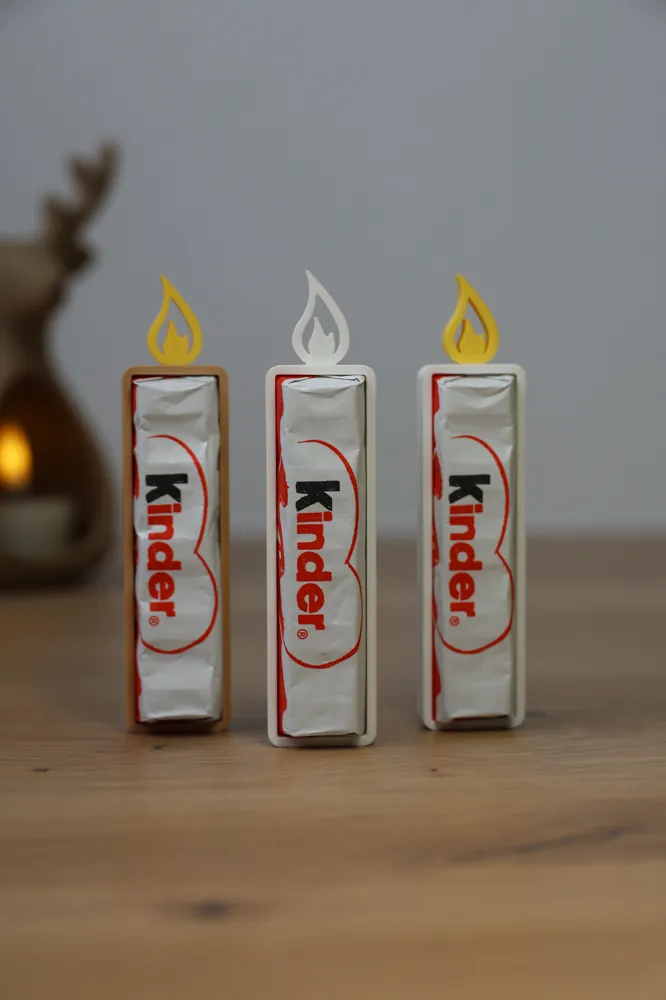 Christmas Candle Holder for Kinder Schokolade, photo 3 of 4 - Christmas Candle Holder for Kinder Schokolade Home Decor Items