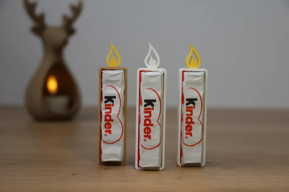 Christmas Candle Holder for Kinder Schokolade, photo 4 of 4 - Christmas Candle Holder for Kinder Schokolade Home Decor Items