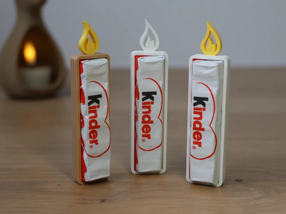 Christmas Candle Holder for Kinder Schokolade - Candle Stands & Candlesticks, in stock
