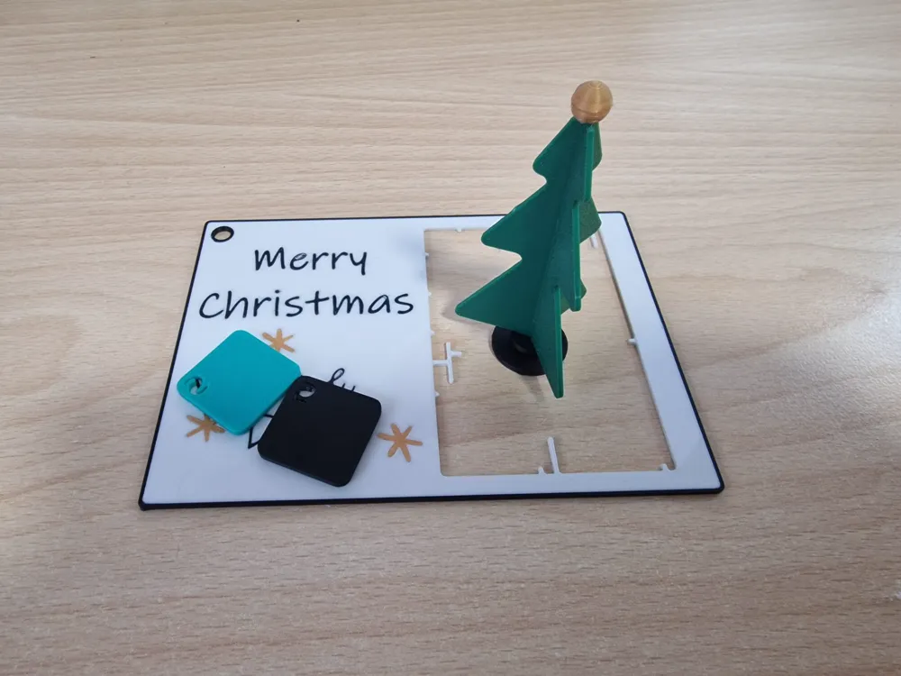 Christmas Card Tree Kit with eyelet