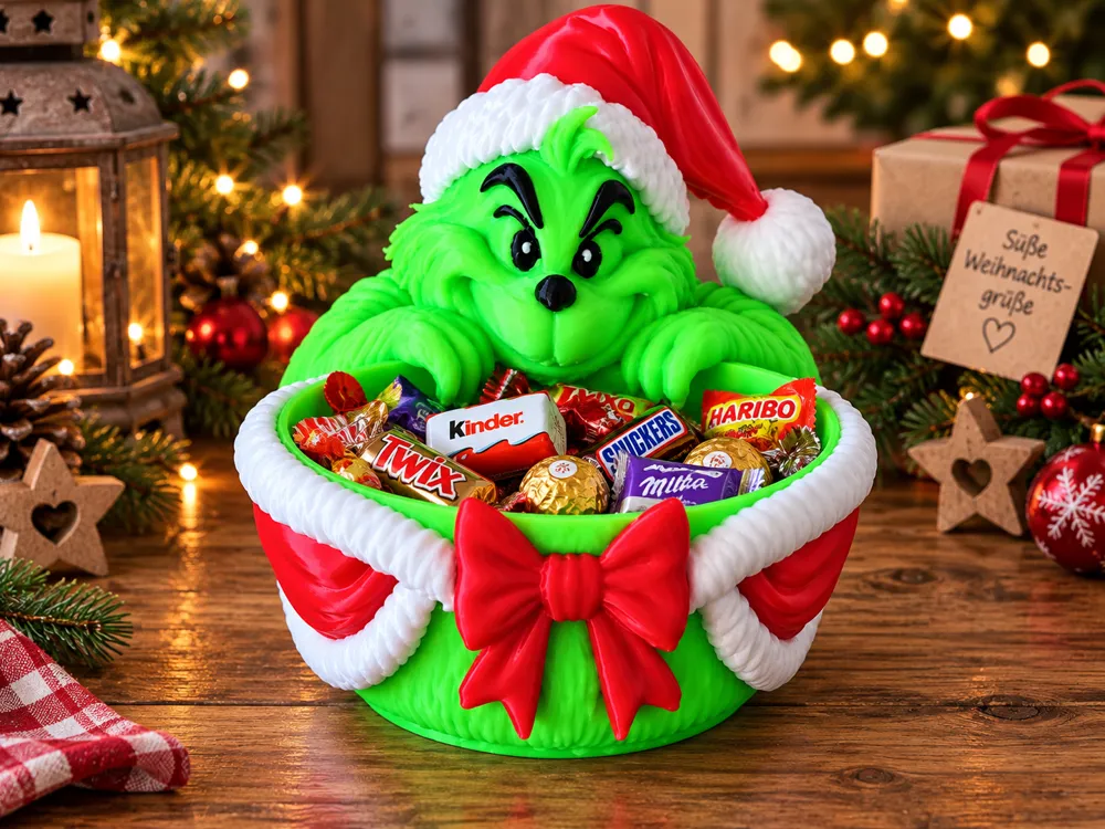 Weihnachtliche Grinch-inspirierte Schale, photo 3 of 4 - Weihnachtliche Grinch-inspirierte Schale Household