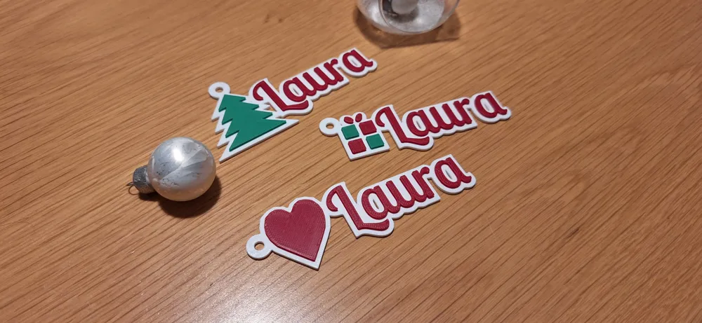 Christmas Name Tag Customizable for Gifts, photo 2 of 4 - Christmas Gifts & Stocking Fillers, custamizable