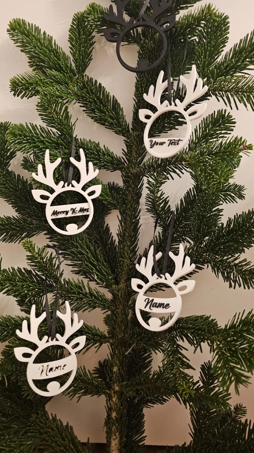 Weihnachtliches Namensschild mit Rentiermotiv, photo 2 of 4 - Christmas Gifts & Stocking Fillers, Christmas