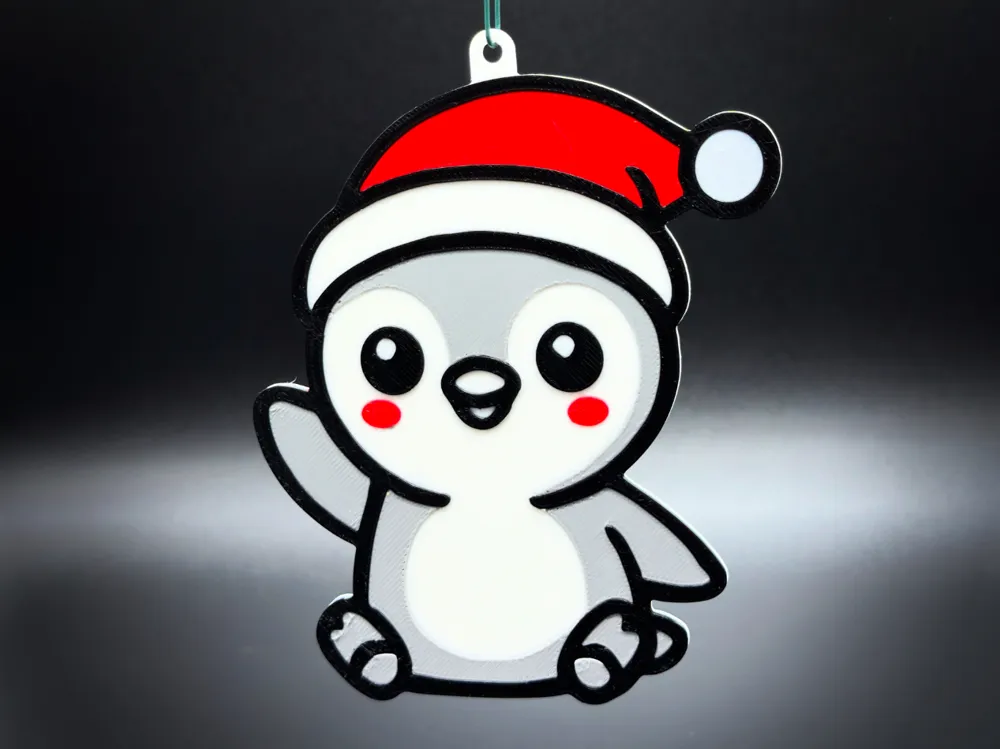 Christmas Penguin Holiday Ornament