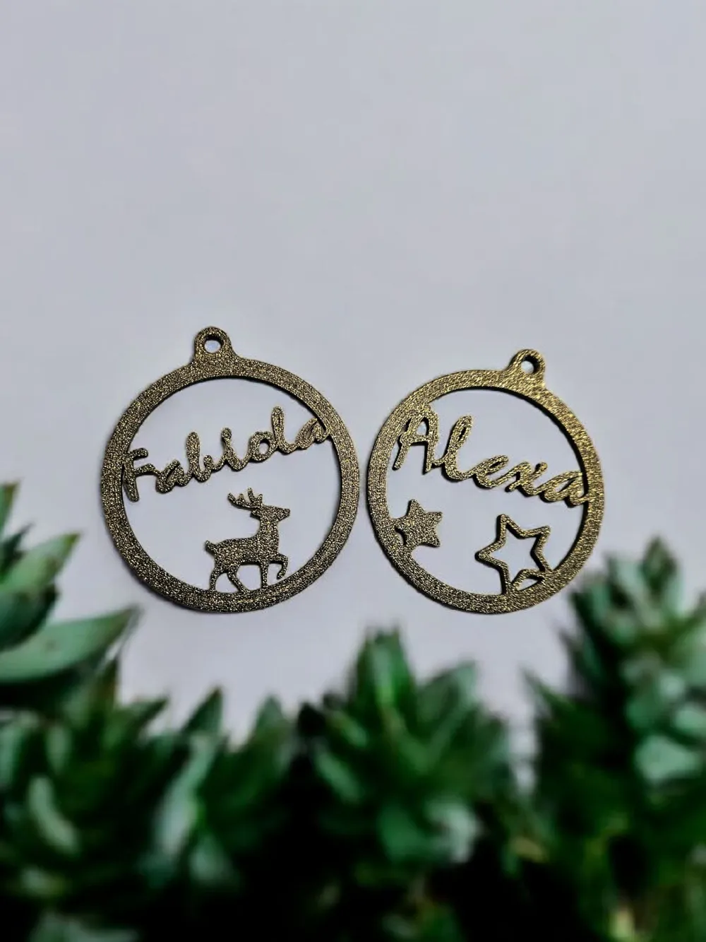 Weihnachtsringe "Namen"/christmas rings "name tag", photo 3 of 4 - Christmas Tree Toppers & Stands, christmastree
