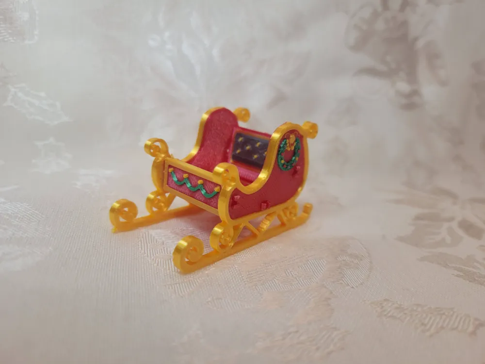 Christmas Sleigh Kit Card, photo 3 of 4 - Christmas Sleigh Kit Card Art