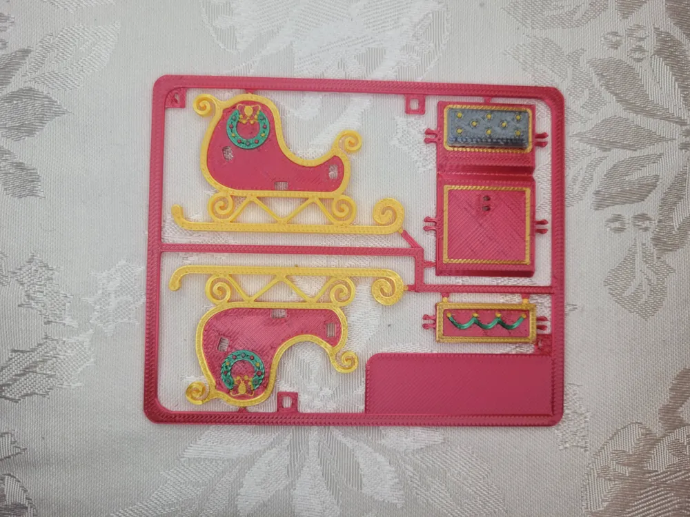 Christmas Sleigh Kit Card, photo 4 of 4 - Christmas Sleigh Kit Card Art