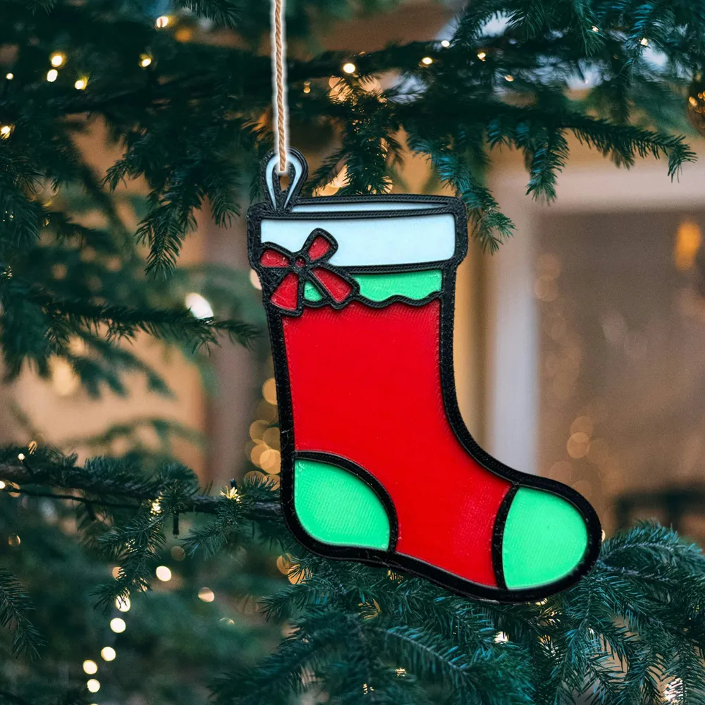 Christmas Stocking Tree Ornament - Festivities, in stock in India