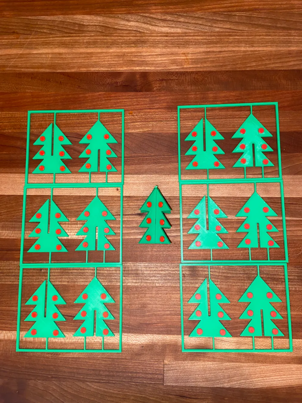 christmas tree kit card with ornaments, photo 2 of 4 - christmas tree kit card with ornaments Household