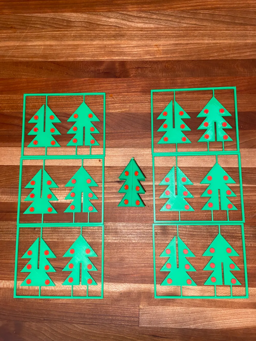 christmas tree kit card with ornaments, photo 3 of 4 - christmas tree kit card with ornaments Household