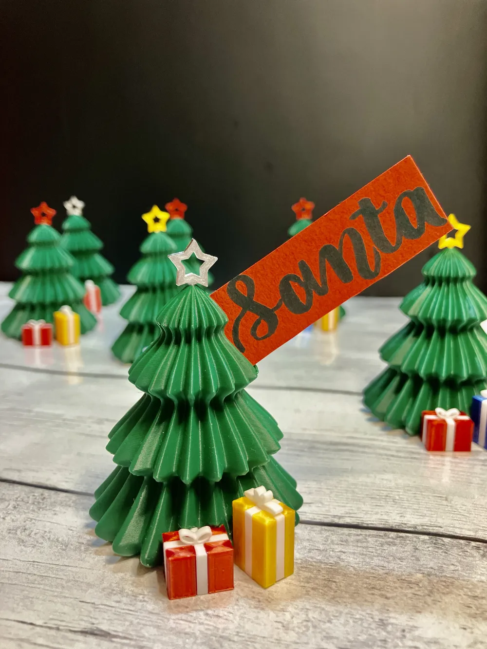 Christmas Tree Place Cards, Lightweight, photo 2 of 4 - Christmas Tree Toppers & Stands, christmas2025