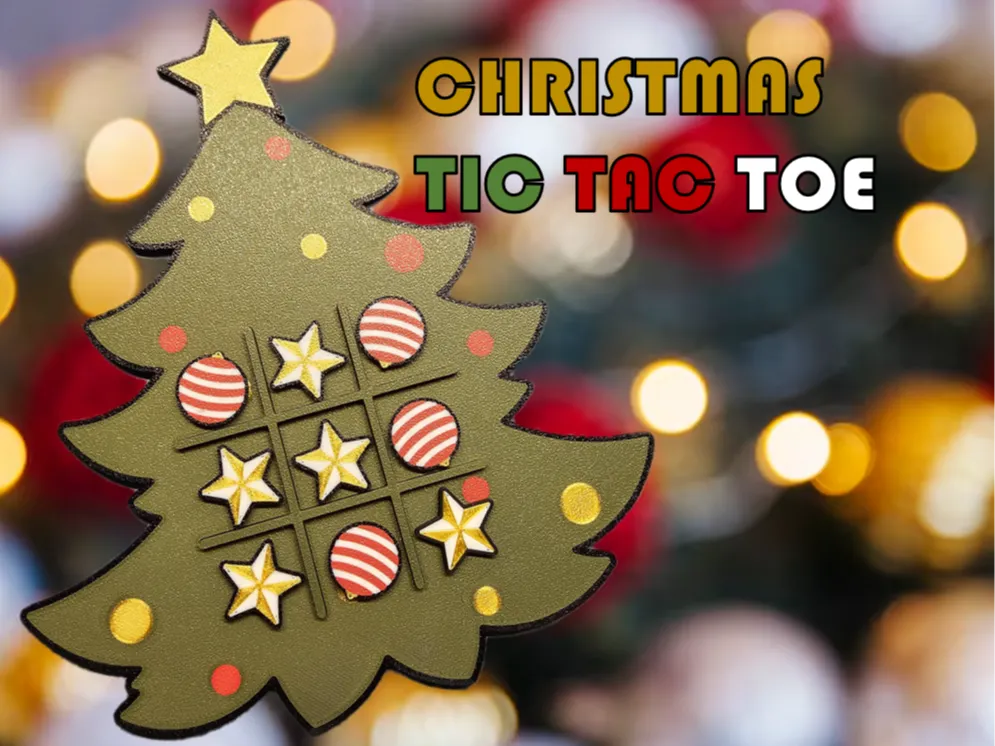 Christmas tree tic tac toe, photo 4 of 4 - Classic Board Games & Game Sets, christmas2024