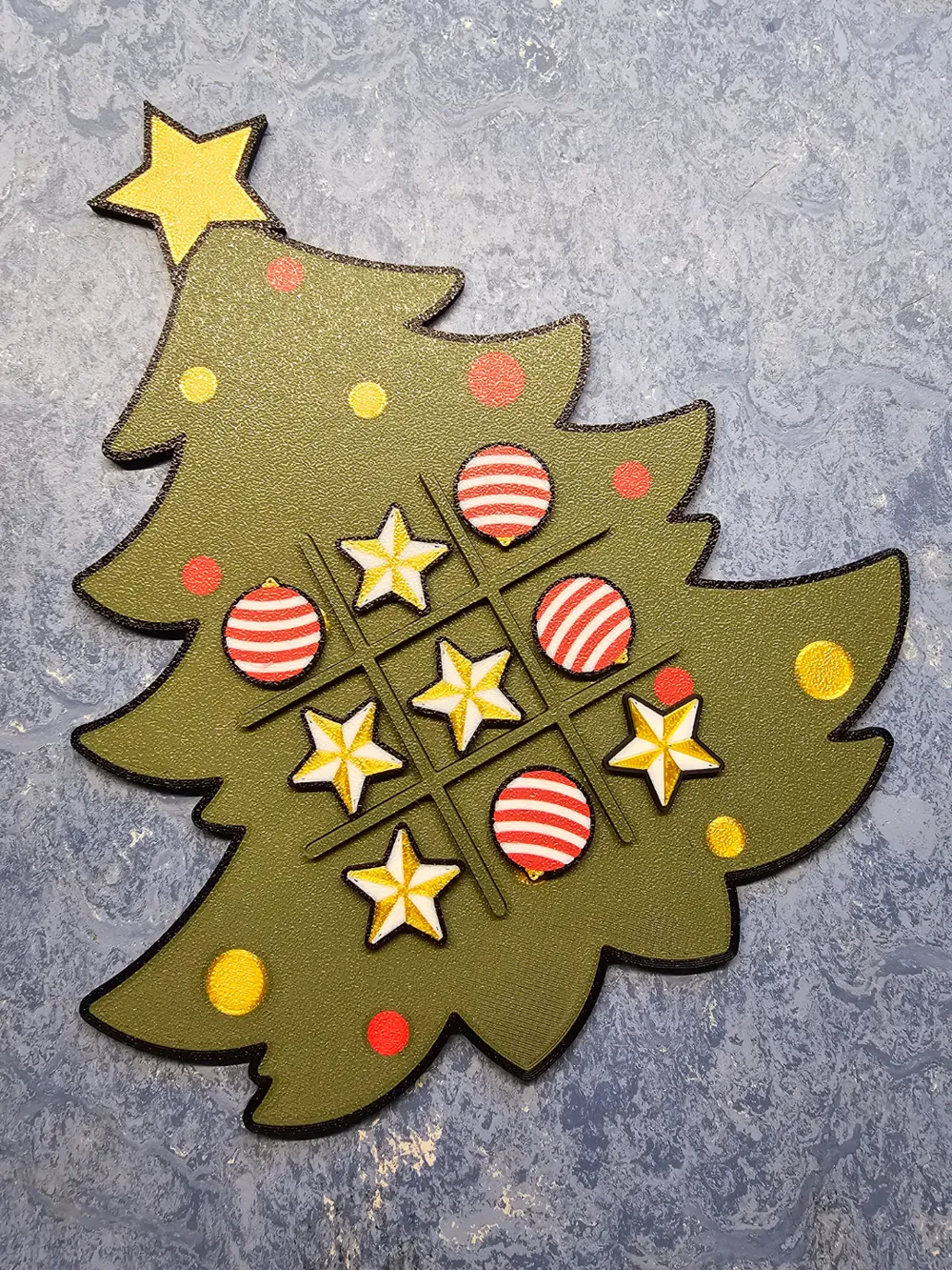 Christmas Tree Tic Tac Toe, photo 2 of 4 - Classic Board Games & Game Sets, board