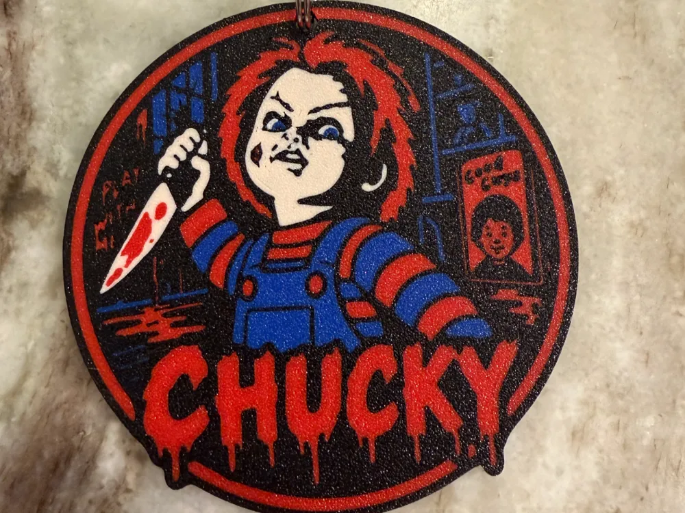 Chucky Keychain - 3.5"X3.5", photo 2 of 3 - Chucky Keychain - 3.5"X3.5" Keychains