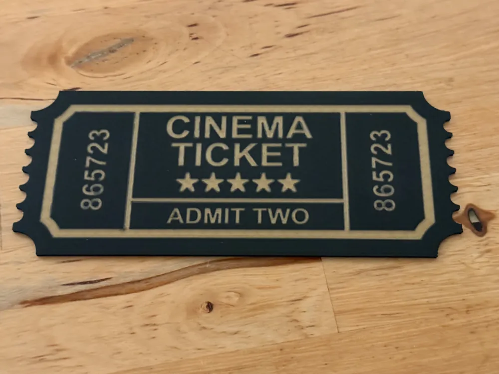 Cinema ticket for two