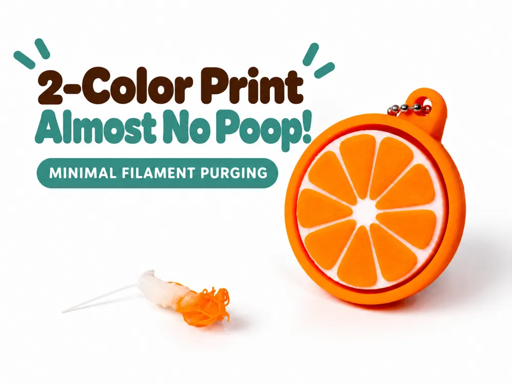 Citrus Slice Fidget Clicker, Keychain Ready, photo 2 of 4 - Citrus Slice Fidget Clicker, Keychain Ready Toys & Games