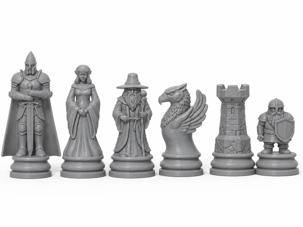 Classic Fantasy Chess Set, photo 2 of 4 - Classic Fantasy Chess Set Toys & Games