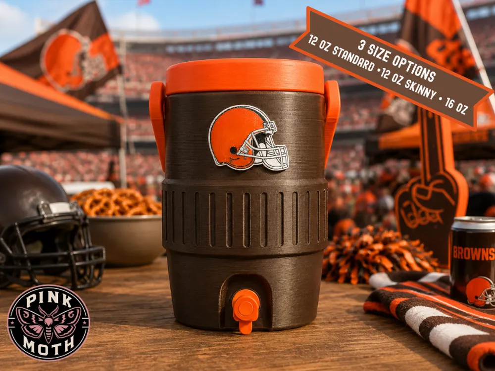 Cleveland Browns Koozie - Snap on Logo, photo 4 of 4 - Cleveland Browns Koozie - Snap on Logo Household