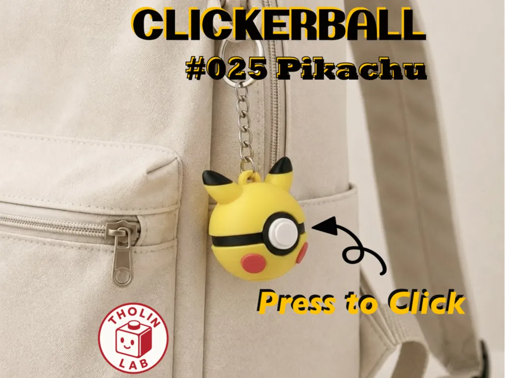 CLICKERBALL Series - Pikachu #025 - Pikachu Figures, in stock in India
