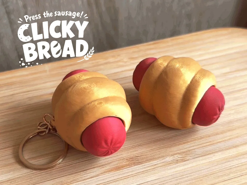 Clicky Bread, Hong Kong Sausage Bun Fidget Toy - Other Toys & Games, in stock in India