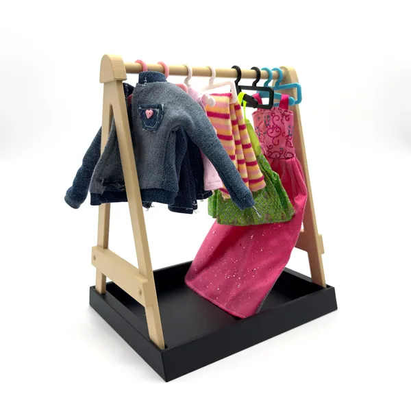 Clothes Rack for Fashion Dolls, photo 3 of 4 - Dolls & Pretend Play, dollhouse