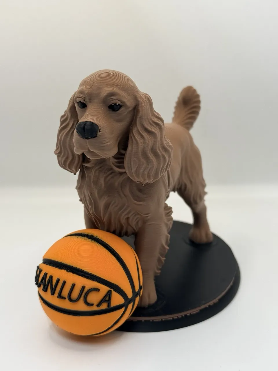 figura Cocker spaniel con nombre editable, photo 2 of 4 - Dog Figurines, deco