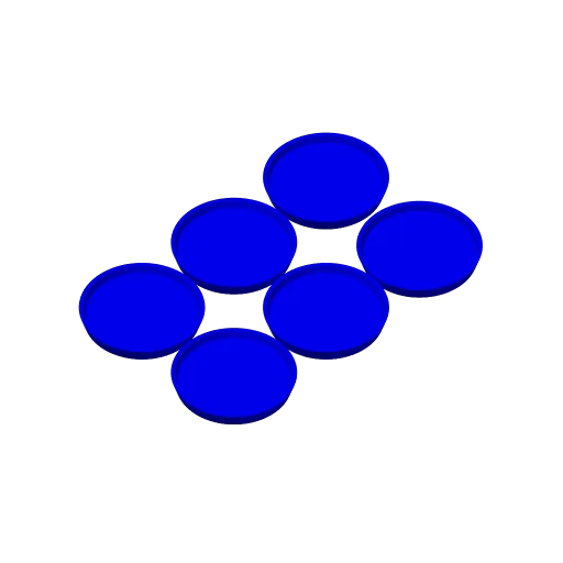 Colored U round bases 32mm, photo 4 of 4 - Colored U round bases 32mm Miniatures
