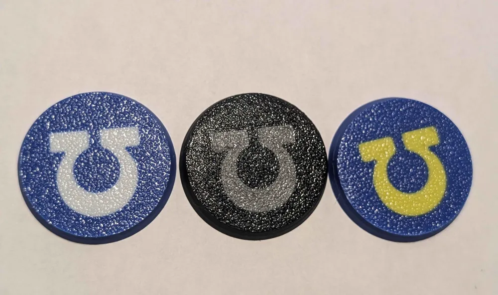 Colored U round bases 32mm - Other Miniatures, in stock in India