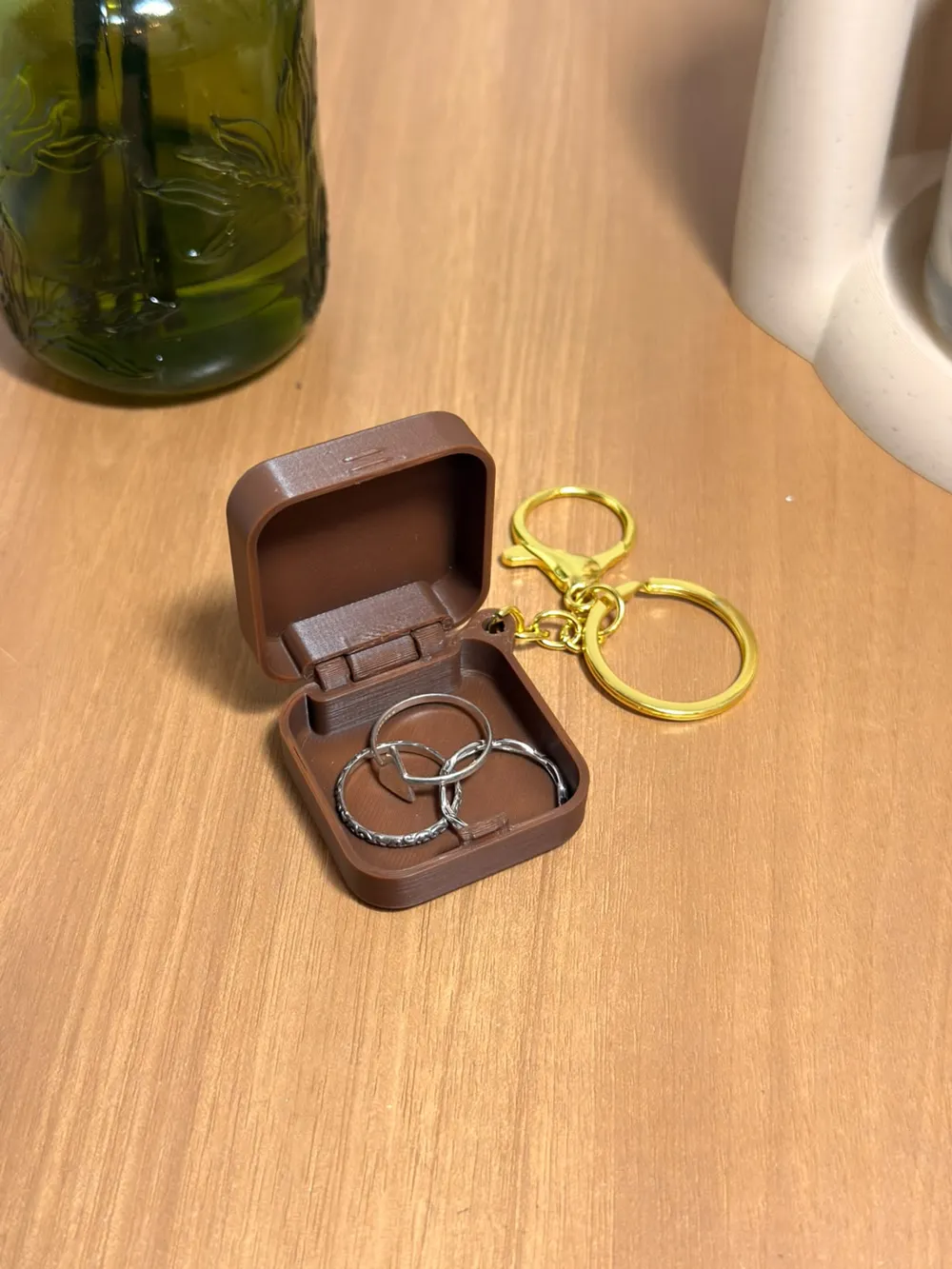 Keychain Jewelry Holder / Compact Ring Holder, photo 2 of 4 - Key Organisers & Key Smiths, jewelry box