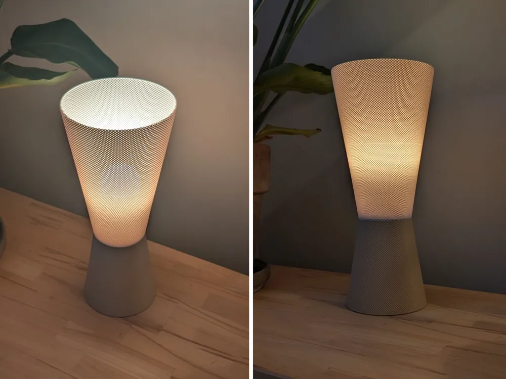 conical lamp with a basket-weave structure, photo 4 of 4 - conical lamp with a basket-weave structure Lamps & Lighting