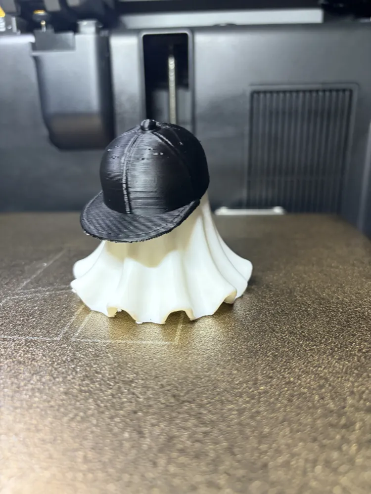 Cool Ghost with Cap, Cute Halloween Decoration, photo 4 of 4 - Cool Ghost with Cap, Cute Halloween Decoration Generative Art