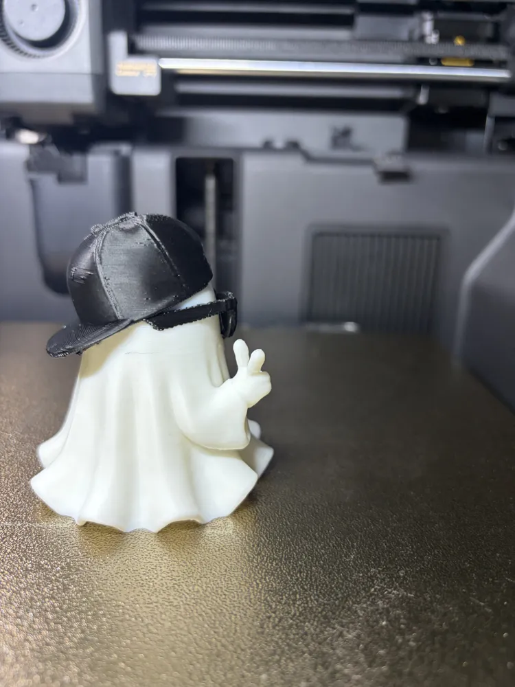 Cool Ghost with Cap & Sunglasses, Halloween Decor, photo 3 of 4 - Cool Ghost with Cap & Sunglasses, Halloween Decor Generative Art
