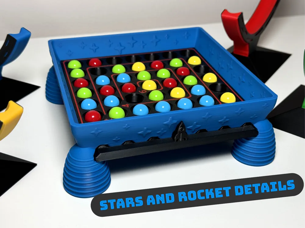 Cosmic Connect - Fun Marble Challenge Game, photo 2 of 4 - Classic Board Games & Game Sets, marble arcade