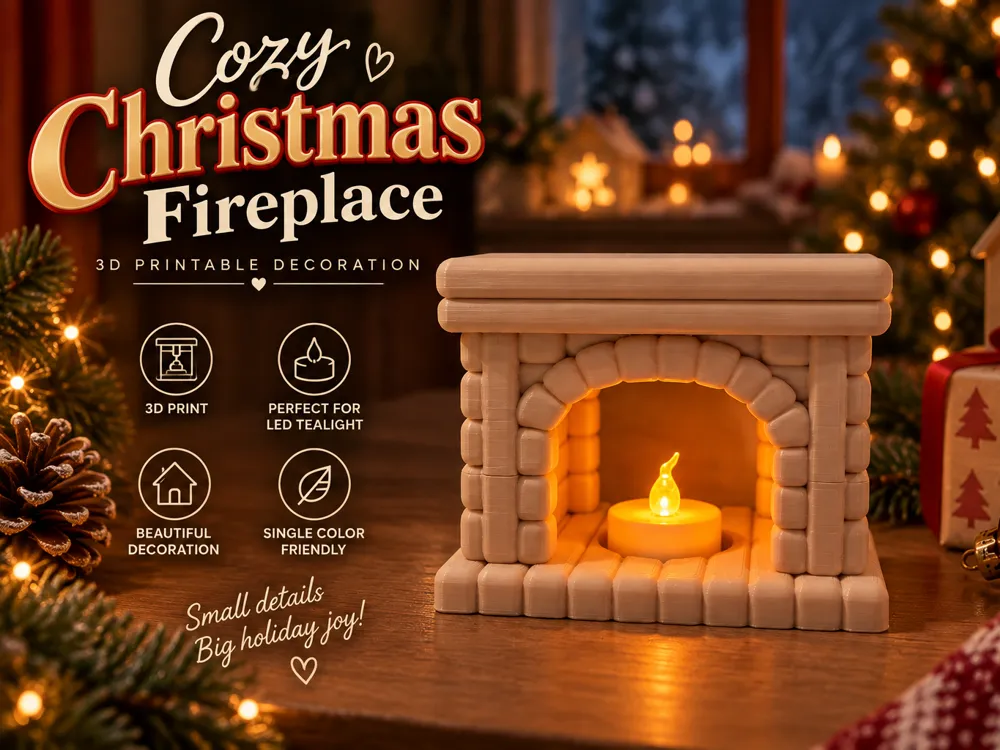 Cozy Christmas Fireplace thealight, photo 3 of 4 - Cozy Christmas Fireplace thealight Household