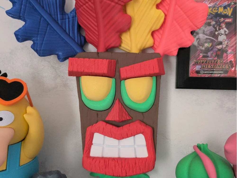 Crash Bandicoot Aku Aku Mask Ready 10 Parts)