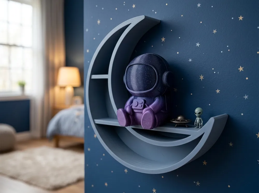 Crescent Moon Shelf, Wall and Tabletop, photo 3 of 5 - Floating & Wall Shelves, wall shelf