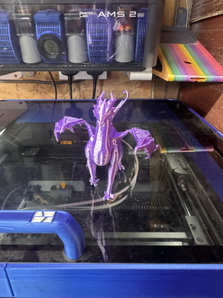 Crimson Violet Dragon, photo 3 of 4 - Crimson Violet Dragon Art