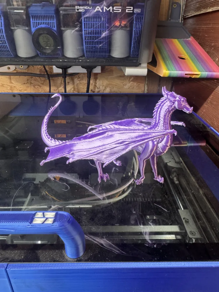 Crimson Violet Dragon, photo 4 of 4 - Crimson Violet Dragon Art