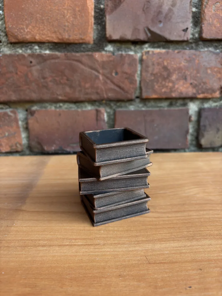 Crooked Book Stack Planter, photo 2 of 5 - Planters & Plant Pots, book 1