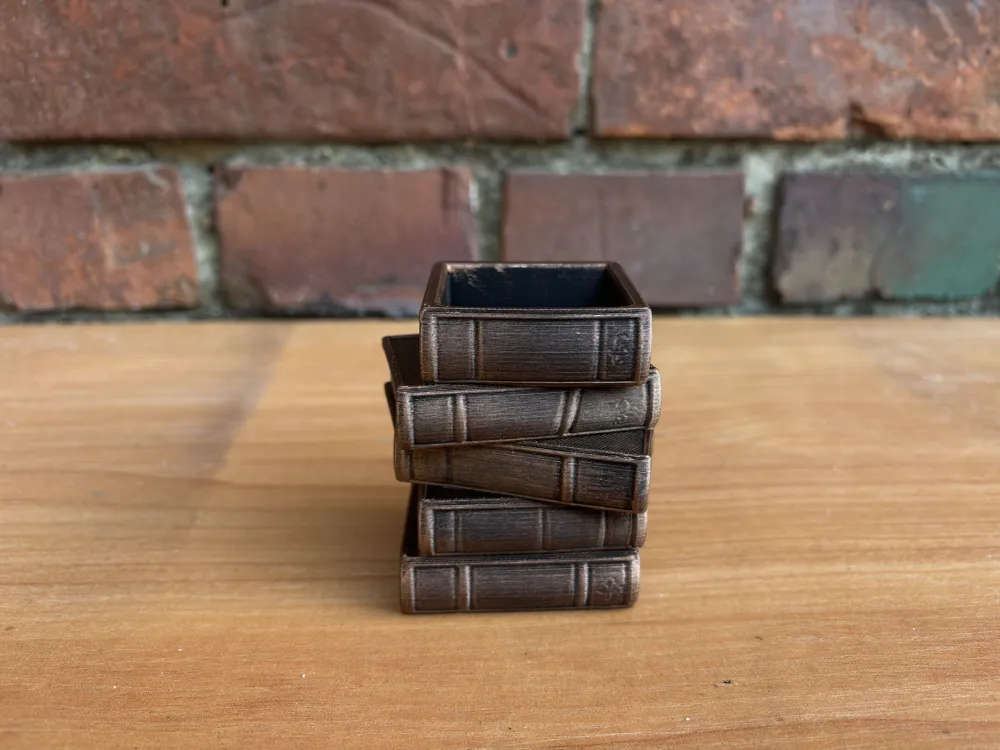 Crooked Book Stack Planter, photo 5 of 5 - Planters & Plant Pots, book decor