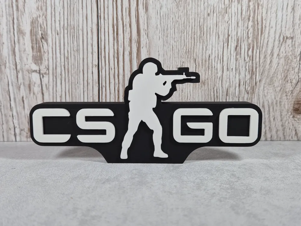 CS GO Desk Logo | Counterstrike Desk Sign