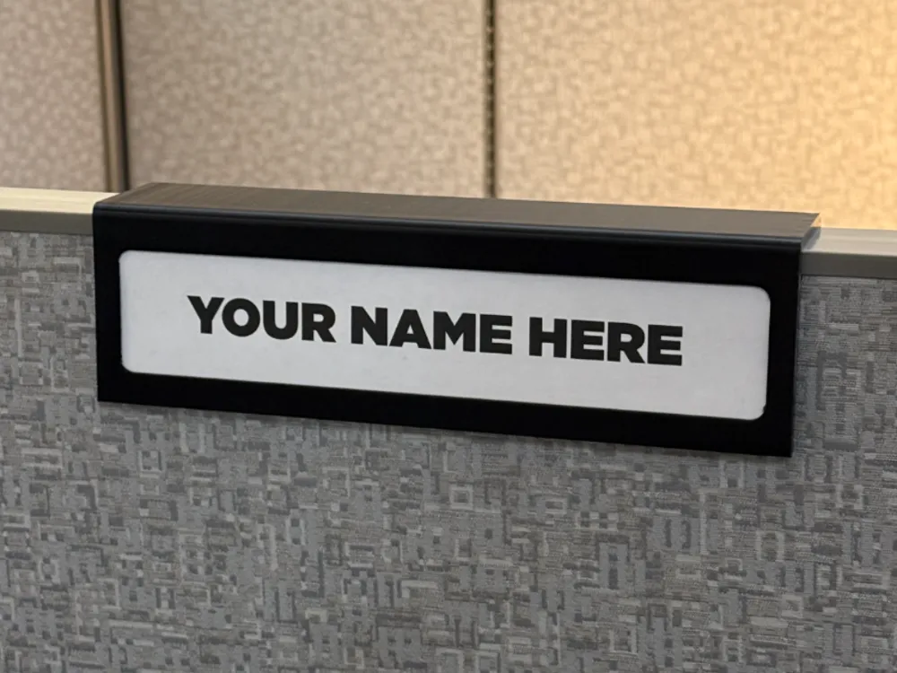 Cubical Name Plate