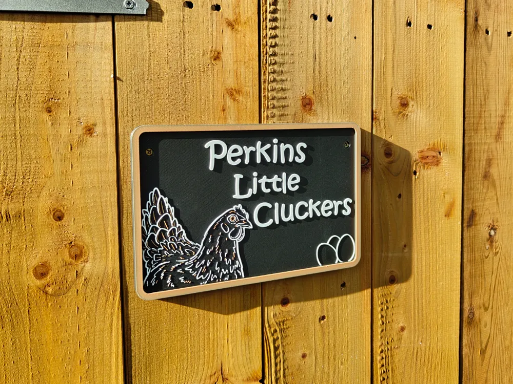 Custom Chicken Coop Sign, Little Cluckers Edition