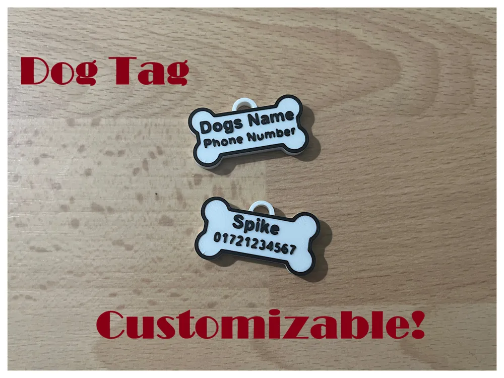 Custom Dog Tag, photo 2 of 4 - Collar Tags & Name Tags, pet