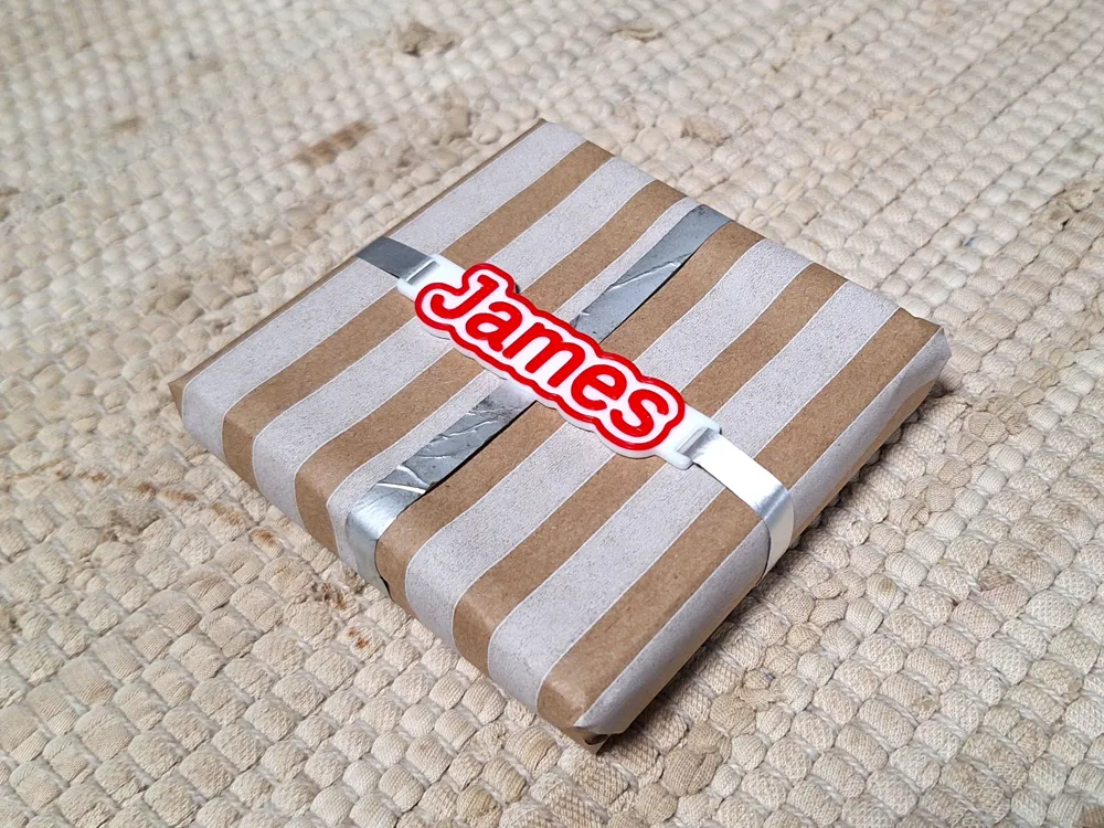 Custom Gift Nametag - Christmas Gift Nametag, photo 3 of 4 - Christmas Gifts & Stocking Fillers, wrapping